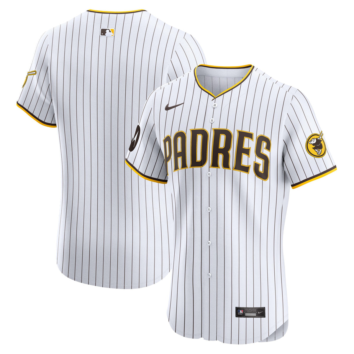 San Diego Padres white Elite jersey