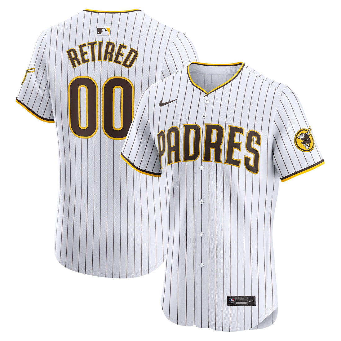 San Diego Padres white Elite jersey