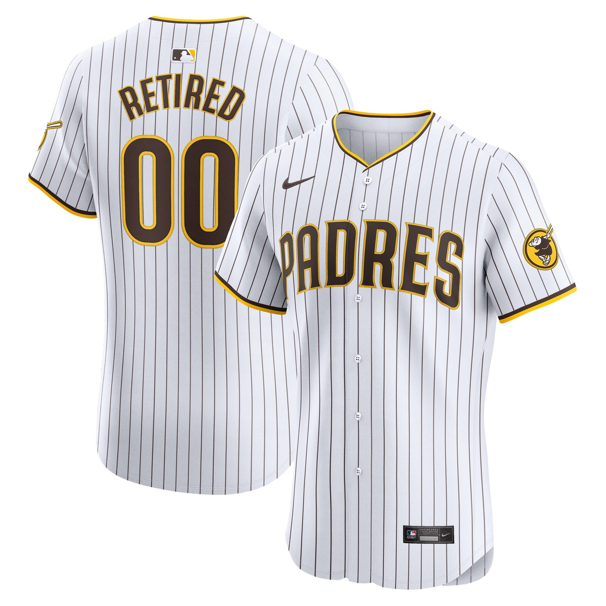 San Diego Padres white Elite jersey