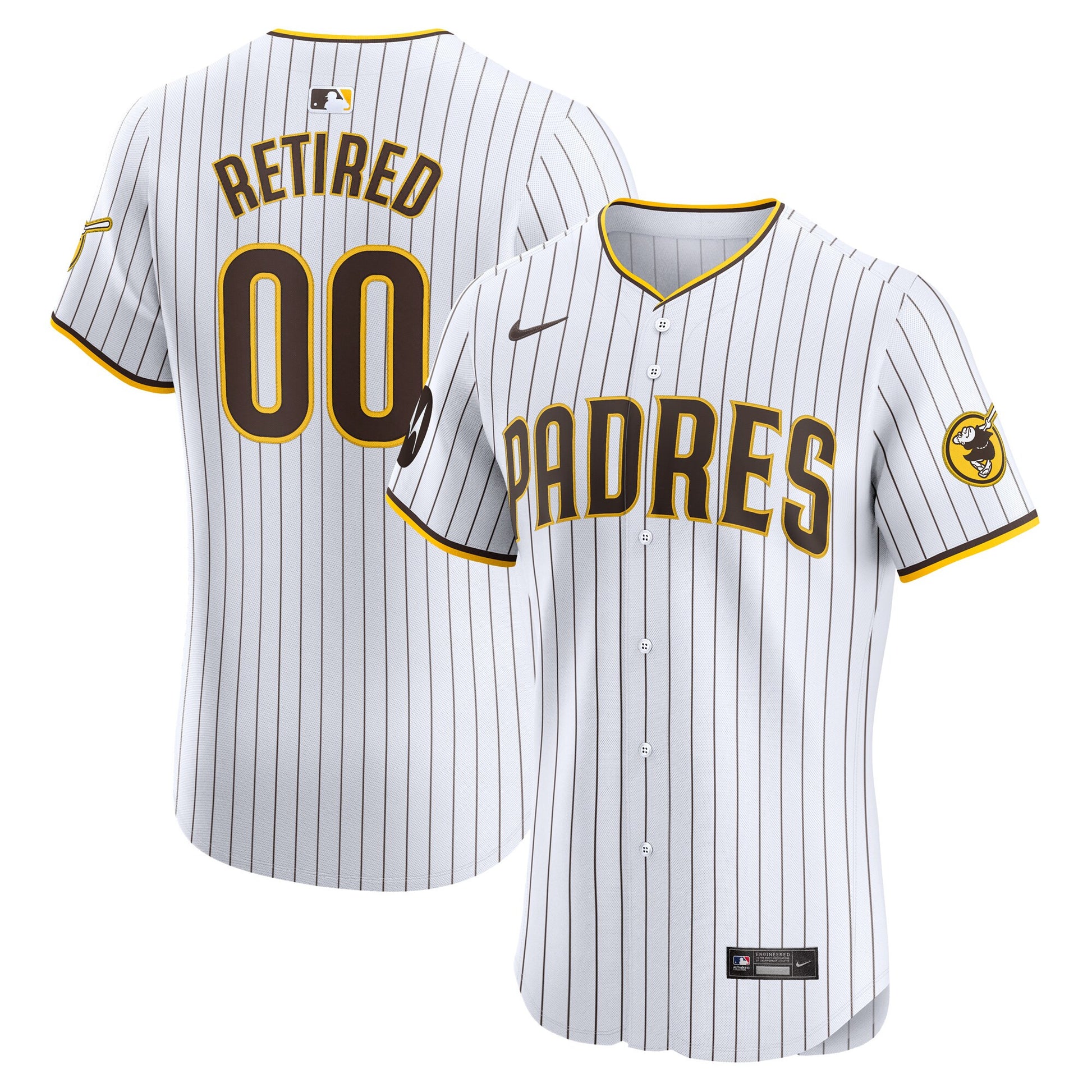 San Diego Padres white Elite jersey