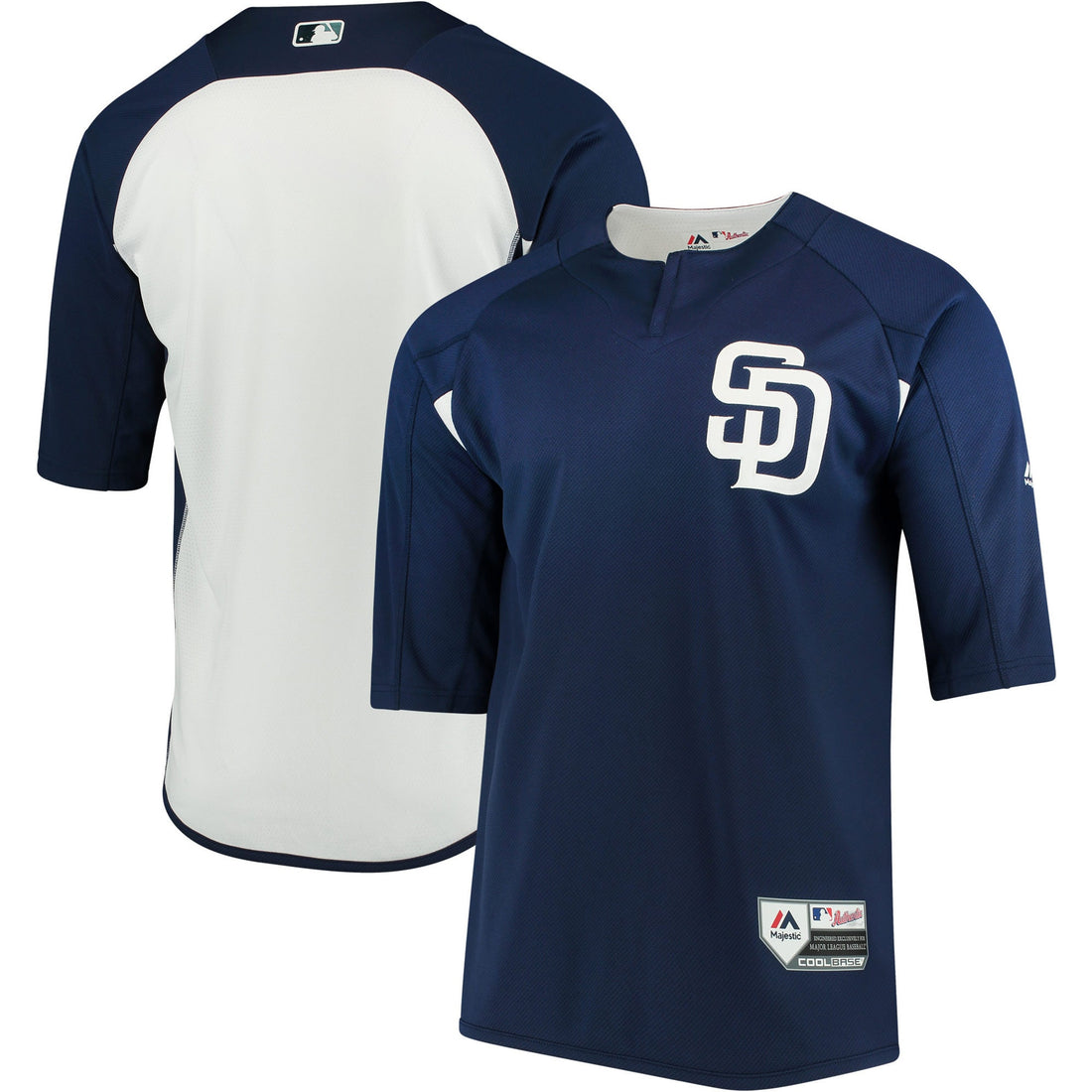 Majestic On-field San Diego Padres navy jersey
