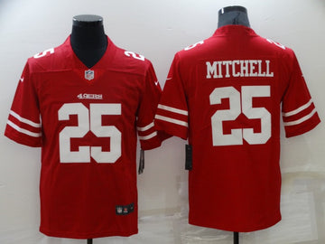 Elijah Mitchell San Francisco 49ers red Vapor jersey