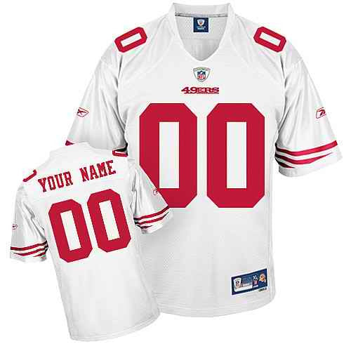 Custom San Francisco 49ers white jersey