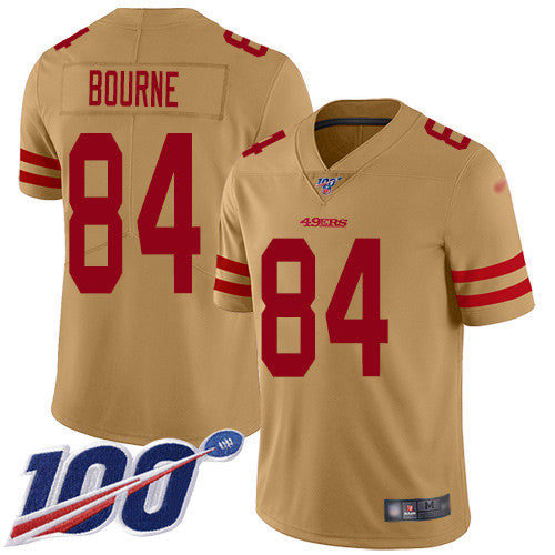 Kendrick Bourne San Francisco 49ers gold Inverted Legend jersey