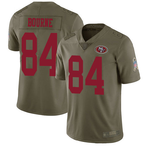 Kendrick Bourne San Francisco 49ers olive Salute To Service jersey