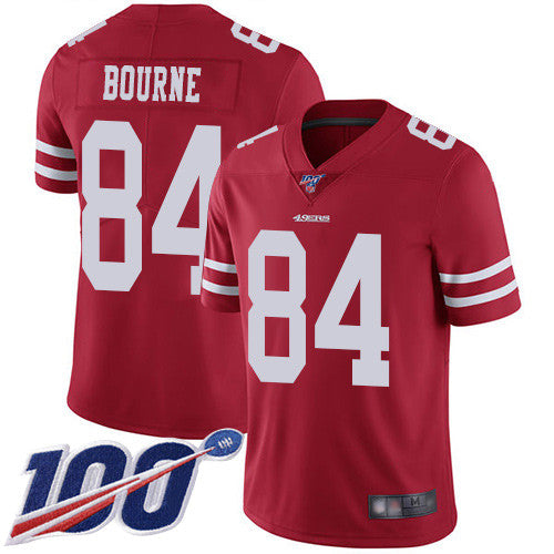 Kendrick Bourne San Francisco 49ers red Vapor jersey