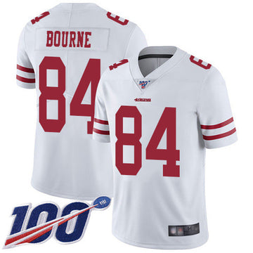 Kendrick Bourne San Francisco 49ers white Vapor jersey