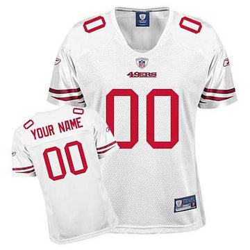Custom San Francisco 49ers white jersey