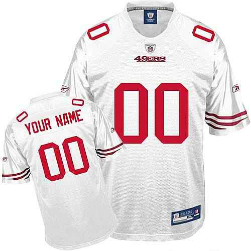 Custom San Francisco 49ers white jersey