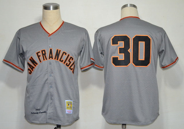 Orlando Cepeda San Francisco Giants gray jersey