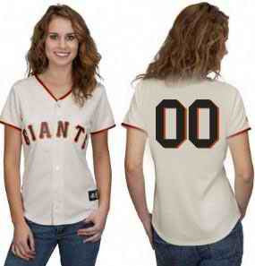 Custom San Francisco Giants cream jersey