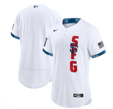 Custom San Francisco Giants white All-Star jersey