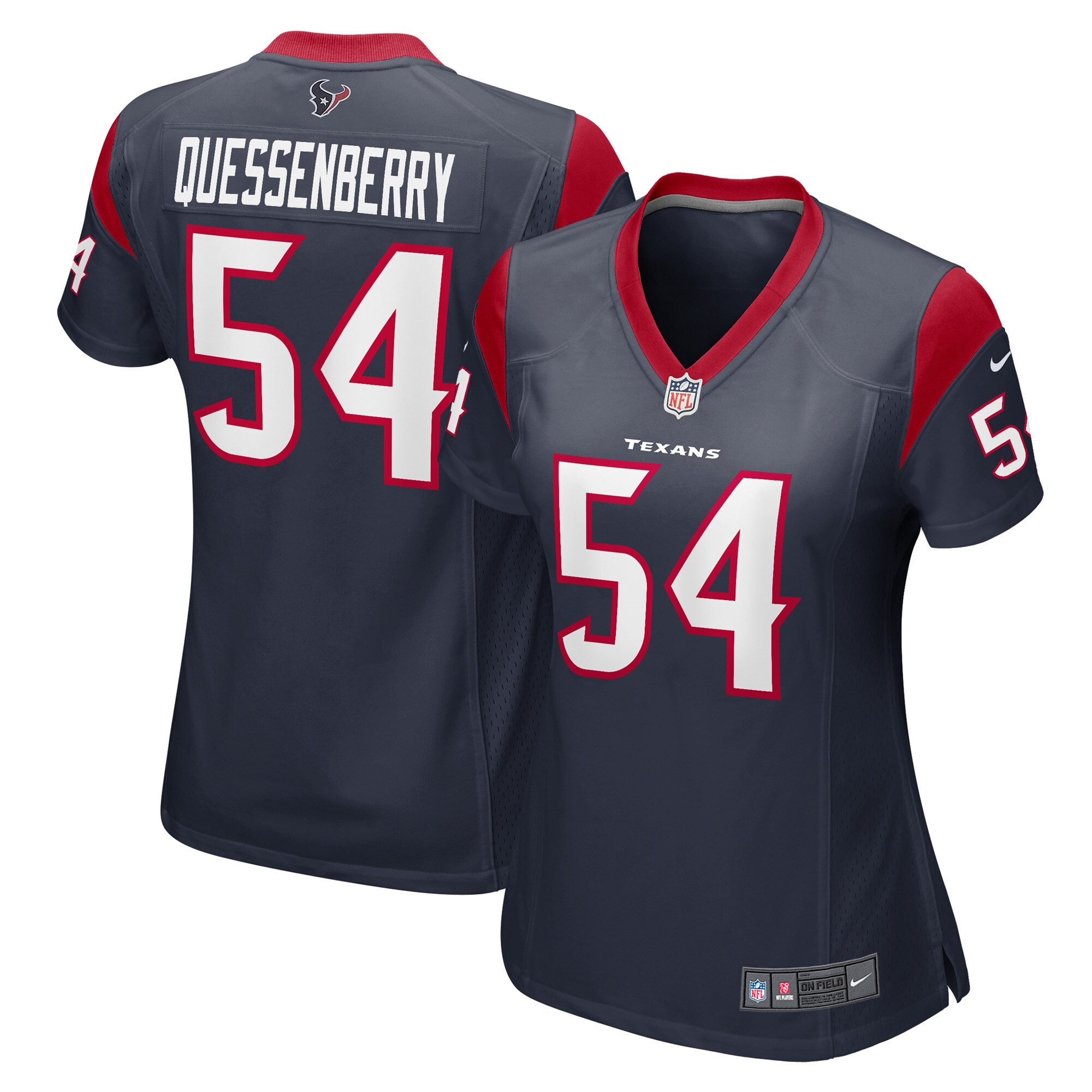Scott Quessenberry Houston Texans navy Game jersey