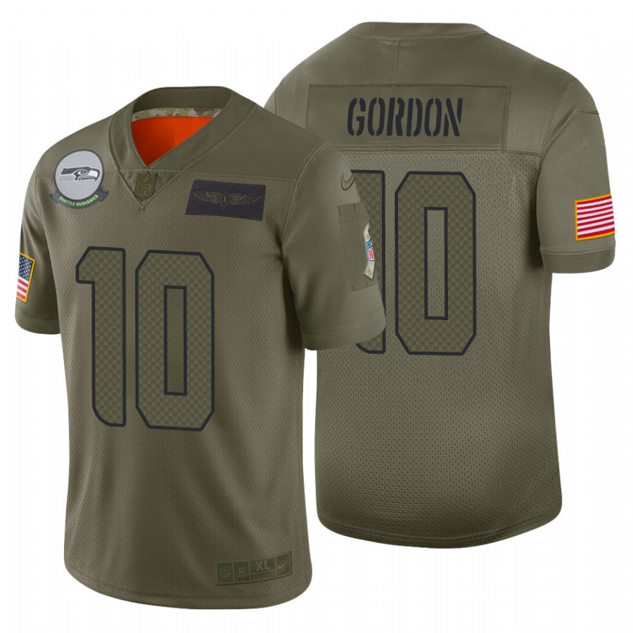 Josh Gordon Seattle Seahawks camo Salute To Service jersey