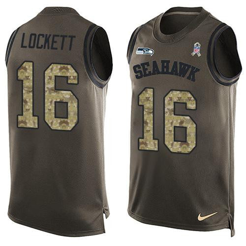Tyler Lockett Seattle Seahawks green Salute To Service jersey