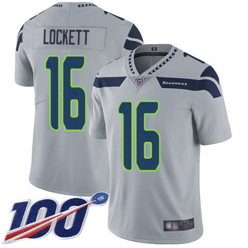 Tyler Lockett Seattle Seahawks grey Vapor jersey