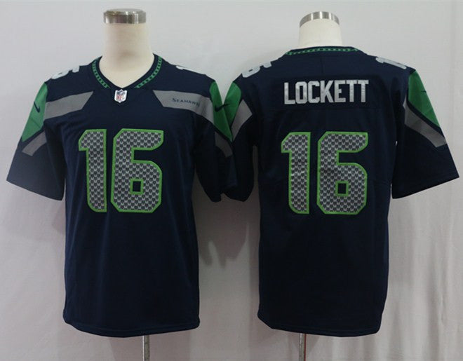 Tyler Lockett Seattle Seahawks navy Vapor jersey