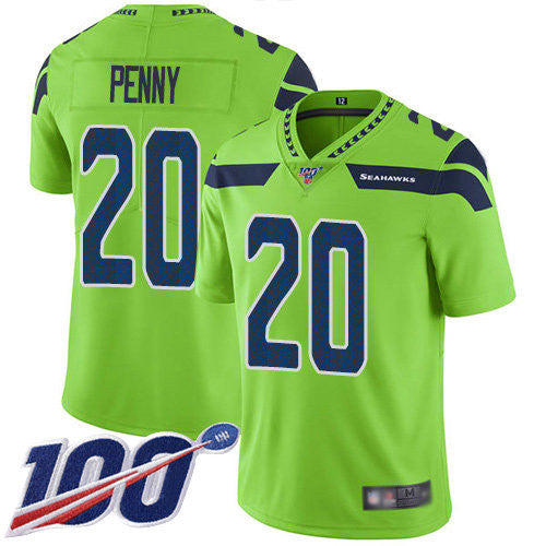 Rashaad Penny Seattle Seahawks green Limited jersey