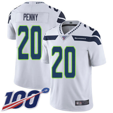 Rashaad Penny Seattle Seahawks white Vapor jersey