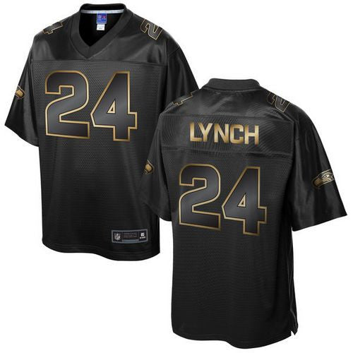 Marshawn Lynch Seattle Seahawks black Pro Line jersey