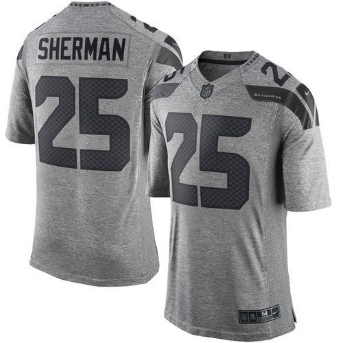 Richard Sherman Seattle Seahawks gray Limited jersey