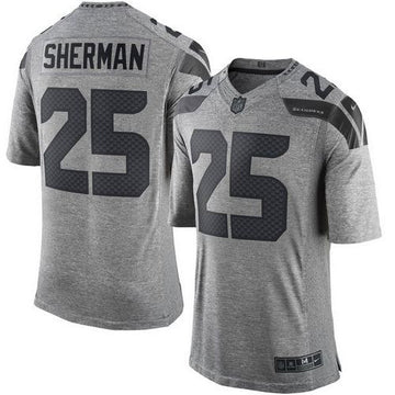 Richard Sherman Seattle Seahawks gray Limited jersey