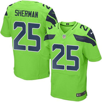 Richard Sherman Seattle Seahawks green Elite jersey