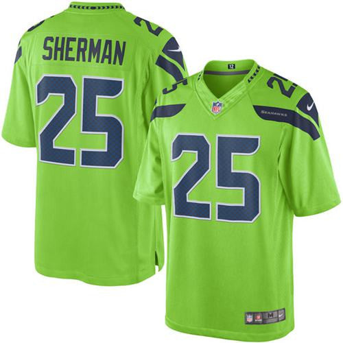 Richard Sherman Seattle Seahawks green Limited jersey