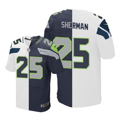 Richard Sherman Seattle Seahawks white Elite jersey