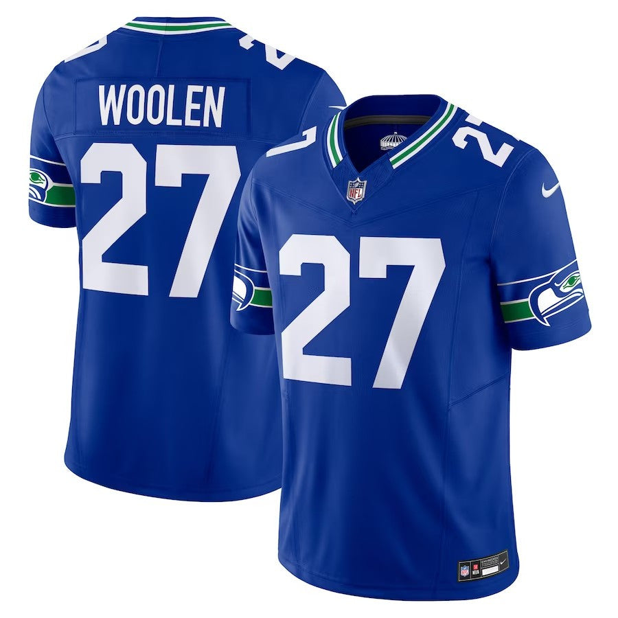 Tariq Woolen Seattle Seahawks royal Limited jersey