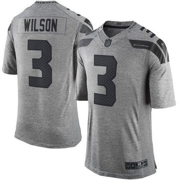 Russell Wilson Seattle Seahawks gray Limited jersey