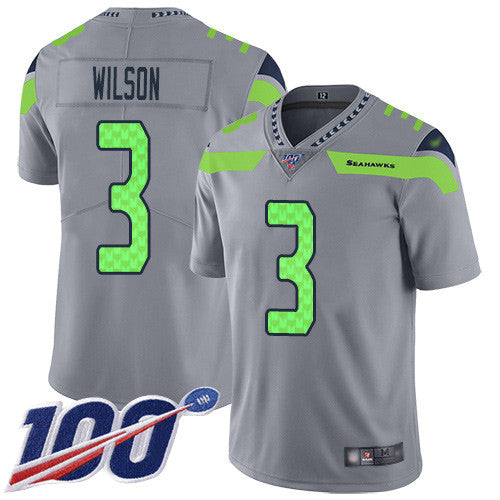 Russell Wilson Seattle Seahawks gray Inverted Legend jersey
