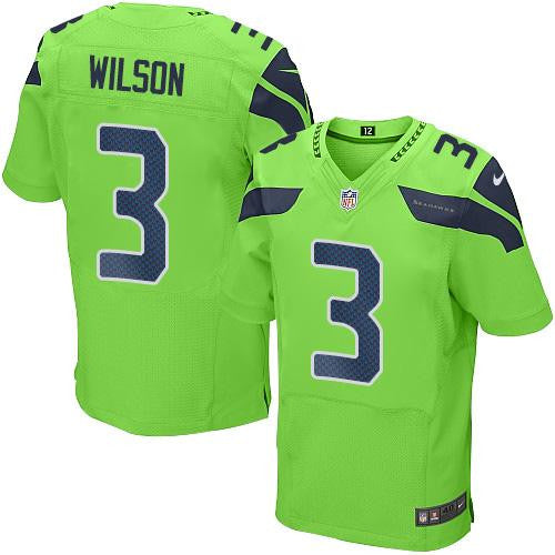 Russell Wilson Seattle Seahawks green Elite jersey