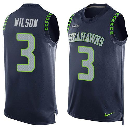 Russell Wilson Seattle Seahawks blue Limited jersey