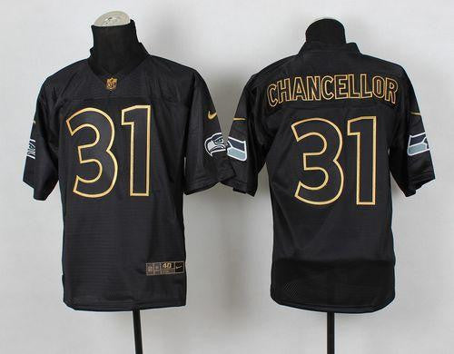 Kam Chancellor Seattle Seahawks black Elite jersey