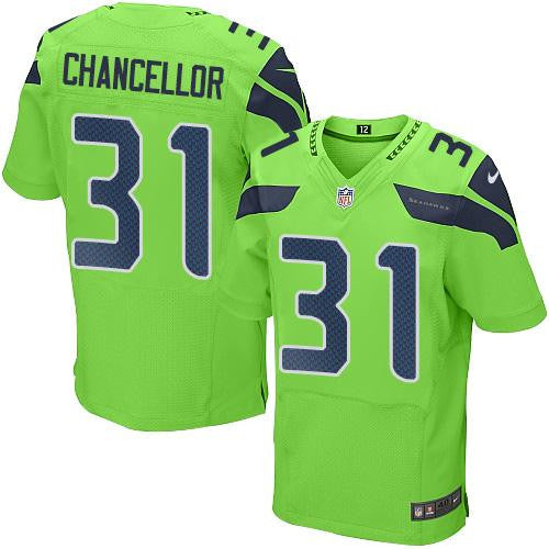 Kam Chancellor Seattle Seahawks green Elite jersey