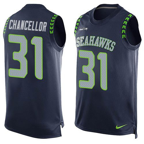 Kam Chancellor Seattle Seahawks blue Limited jersey
