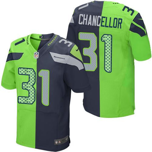 Kam Chancellor Seattle Seahawks blue Elite jersey