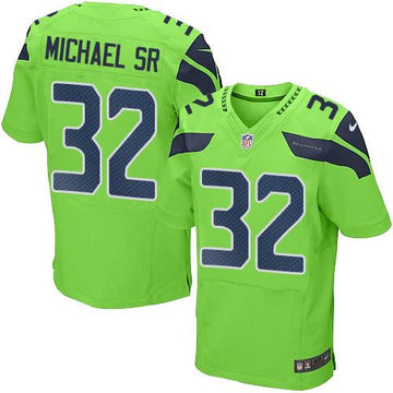 Christine Michael Sr Seattle Seahawks green Elite jersey