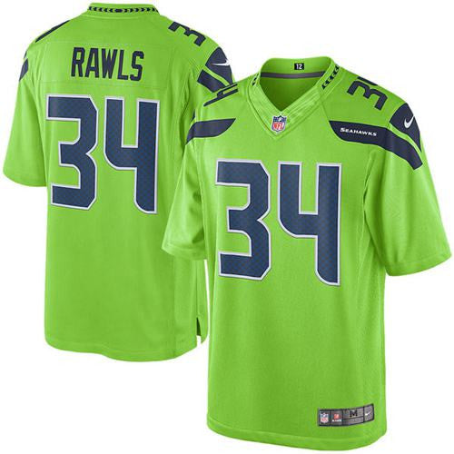 Thomas Rawls Seattle Seahawks green Limited jersey