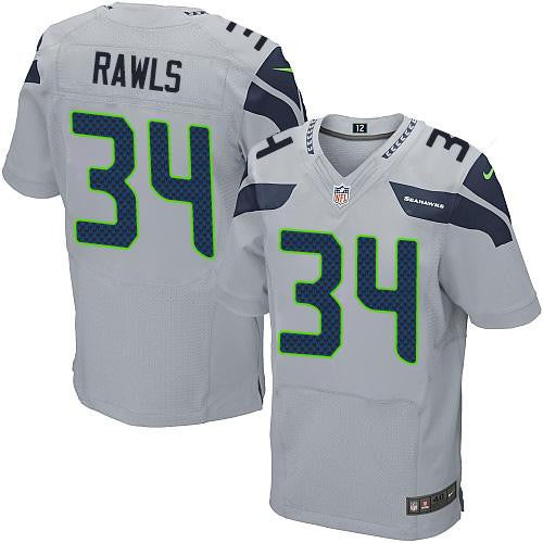 Thomas Rawls Seattle Seahawks grey Elite jersey