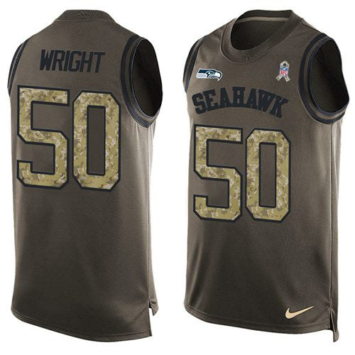 K.J. Wright Seattle Seahawks green Salute To Service jersey