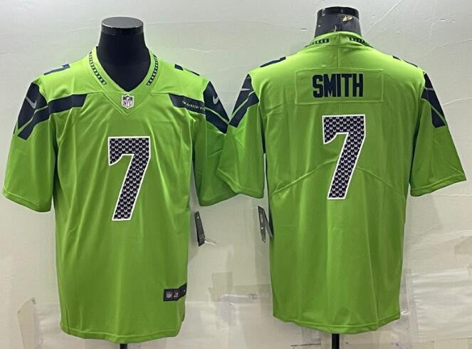 Geno Smith Seattle Seahawks green Vapor jersey