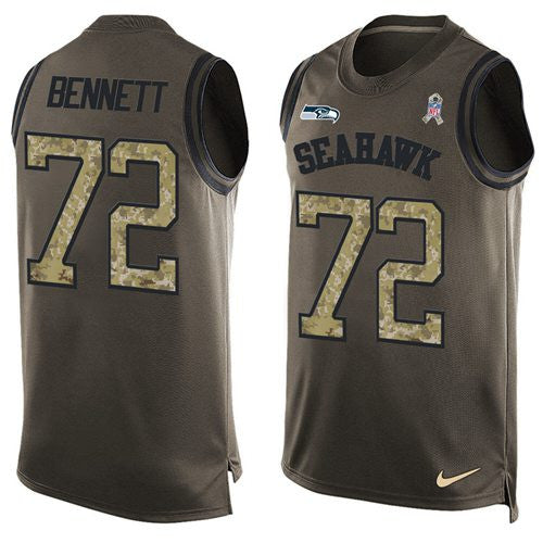 Michael Bennett Seattle Seahawks green Salute To Service jersey