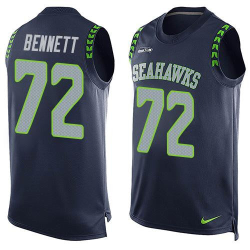 Michael Bennett Seattle Seahawks blue Limited jersey