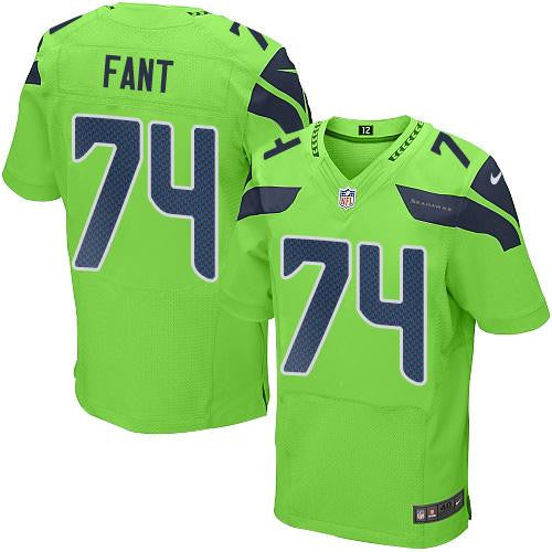 George Fant Seattle Seahawks green Elite jersey