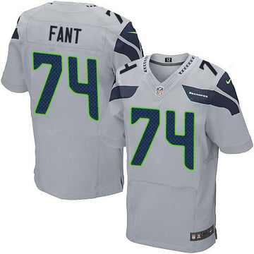 George Fant Seattle Seahawks grey Elite jersey