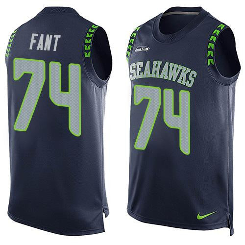 George Fant Seattle Seahawks blue Limited jersey
