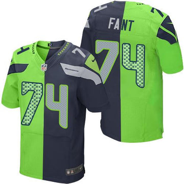 George Fant Seattle Seahawks blue Elite jersey
