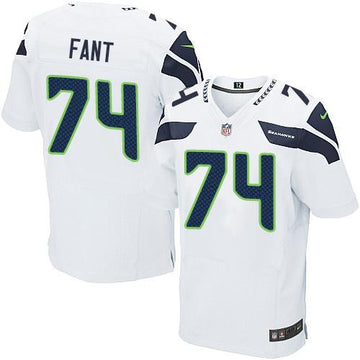 George Fant Seattle Seahawks white Elite jersey